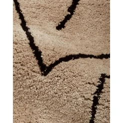 Tappeto Rotondo A Pelo Lungo Fatto A Mano Davin