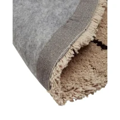 Tappeto Rotondo A Pelo Lungo Fatto A Mano Davin