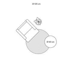 Tappeto Rotondo Da Interno-Esterno Toronto