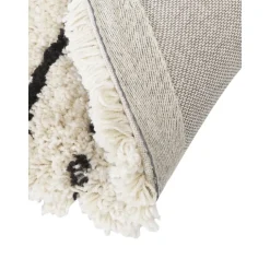 Tappeto Rotondo E Soffice A Pelo Lungo Fatto A Mano Dunya