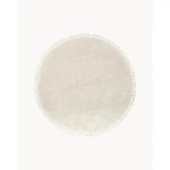 Tappeto Rotondo In Cotone Fatto A Mano Con Frange Daya