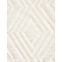 Tappeto Rotondo In Cotone Con Struttura In Rilievo Ziggy