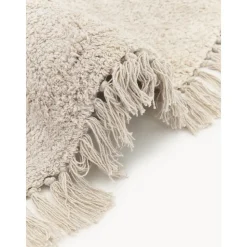 Tappeto Rotondo In Cotone Tessuto A Mano Con Frange Daya