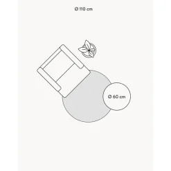 Tappeto Rotondo In Cotone Tessuto A Mano Con Frange Daya