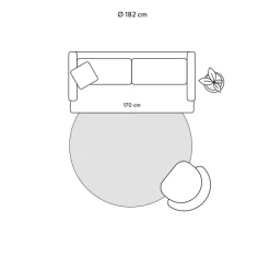 Tappeto Rotondo In Juta Benita