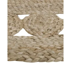 Tappeto Rotondo In Juta Fatto A Mano Shyam