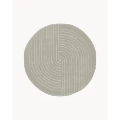 Tappeto Rotondo In Lana Fatto A Mano Mason