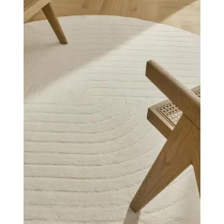 Tappeto Rotondo In Lana Fatto A Mano Mason