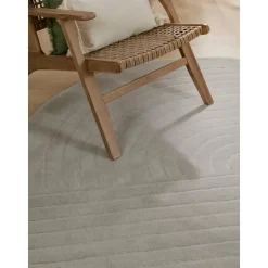 Tappeto Rotondo In Lana Fatto A Mano Mason