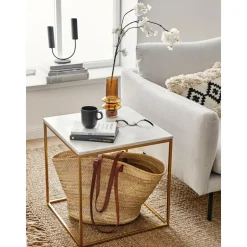 Tavolino Con Piano In Marmo Alys