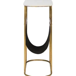 Tavolino Con Piano In Marmo E Portariviste Marmol