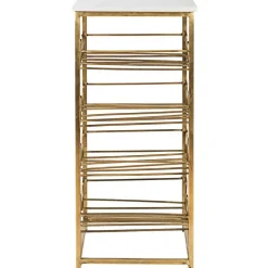 Tavolino Con Piano In Marmo E Portabottiglie Marmol