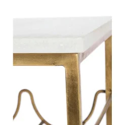 Tavolino Con Piano In Marmo E Portabottiglie Marmol