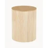 Tavolino Contenitore Rotondo In Legno Nele