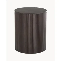 Tavolino Contenitore Rotondo In Legno Nele