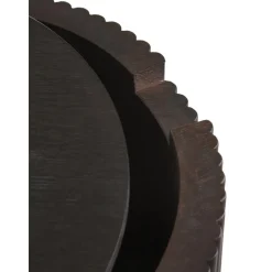 Tavolino Contenitore Rotondo In Legno Nele