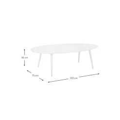 Tavolino Da Giardino Color Bianco Ridley