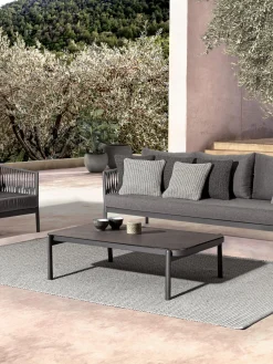 Tavolino Da Giardino Con Piano In Vetro Florencia