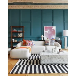 Tavolino Da Salotto Effetto Marmo Lesley