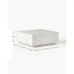 Tavolino Da Salotto Effetto Travertino Lesley