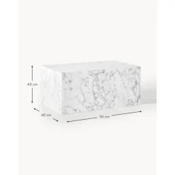 Tavolino Da Salotto Effetto Marmo Lesley