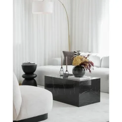 Tavolino Da Salotto Effetto Marmo Lesley