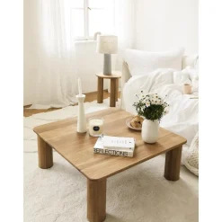 Tavolino Da Salotto In Legno Di Quercia Didi