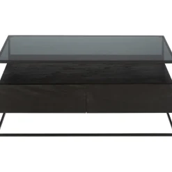 Tavolino Da Salotto In Legno Con Cassetti Theodor