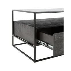 Tavolino Da Salotto In Legno Con Cassetti Theodor