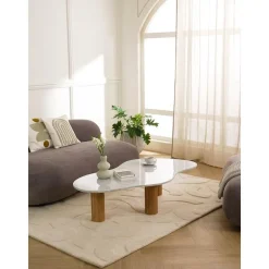 Tavolino Da Salotto In Marmo Dalla Forma Organica Naruto