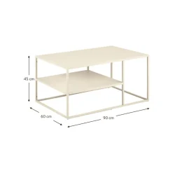 Tavolino Da Salotto In Metallo Neptun