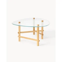 Tavolino Da Salotto In Vetro Dalla Forma Organica Pond