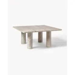 Tavolino Da Salotto Quadrato In Marmo Mabel