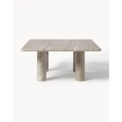 Tavolino Da Salotto Quadrato In Marmo Mabel