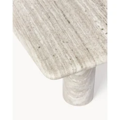 Tavolino Da Salotto Quadrato In Marmo Mabel