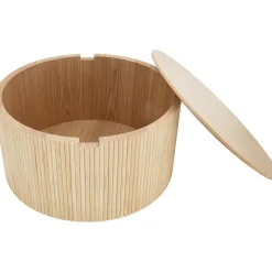 Tavolino Da Salotto Rotondo Con Contenitore Nele