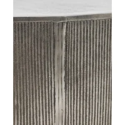 Tavolino Da Salotto Rotondo Con Frontale A Coste Rota