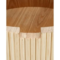 Tavolino Da Salotto Rotondo Con Contenitore Nele