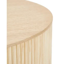 Tavolino Da Salotto Rotondo Con Contenitore Nele