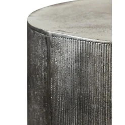 Tavolino Da Salotto Rotondo Con Frontale A Coste Rota