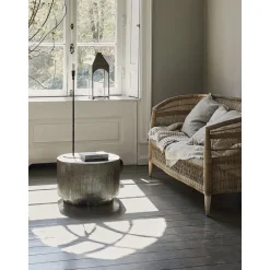 Tavolino Da Salotto Rotondo Con Frontale A Coste Rota