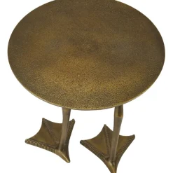 Tavolino Decorativo In Metallo Duck