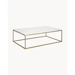 Tavolino Grande Da Salotto In Marmo Alys