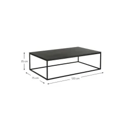 Tavolino Grande Da Salotto In Marmo Alys