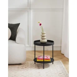 Tavolino In Legno Nero Renee