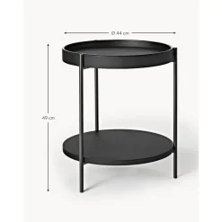 Tavolino In Legno Nero Renee