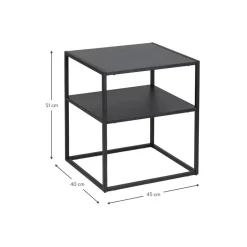 Tavolino In Metallo Con Ripiano Neptun