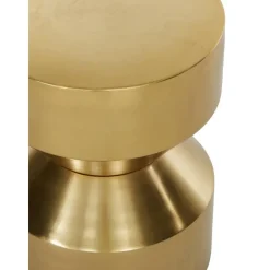 Tavolino In Metallo Dorato Juliana