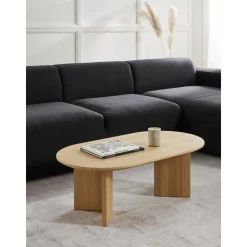 Tavolino Ovale In Legno Toni