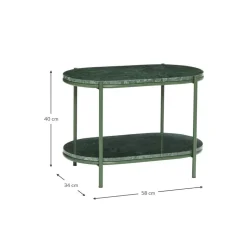 Tavolino Ovale In Marmo Nusa